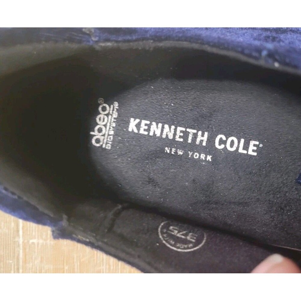 Kenneth Cole Abeo Marlow Sneakers Velvet Blue Purple Sz 9.5 N Neutral Foot Shoes - Picture 8 of 9